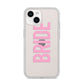 Bride Pink iPhone 14 Clear Tough Case Starlight