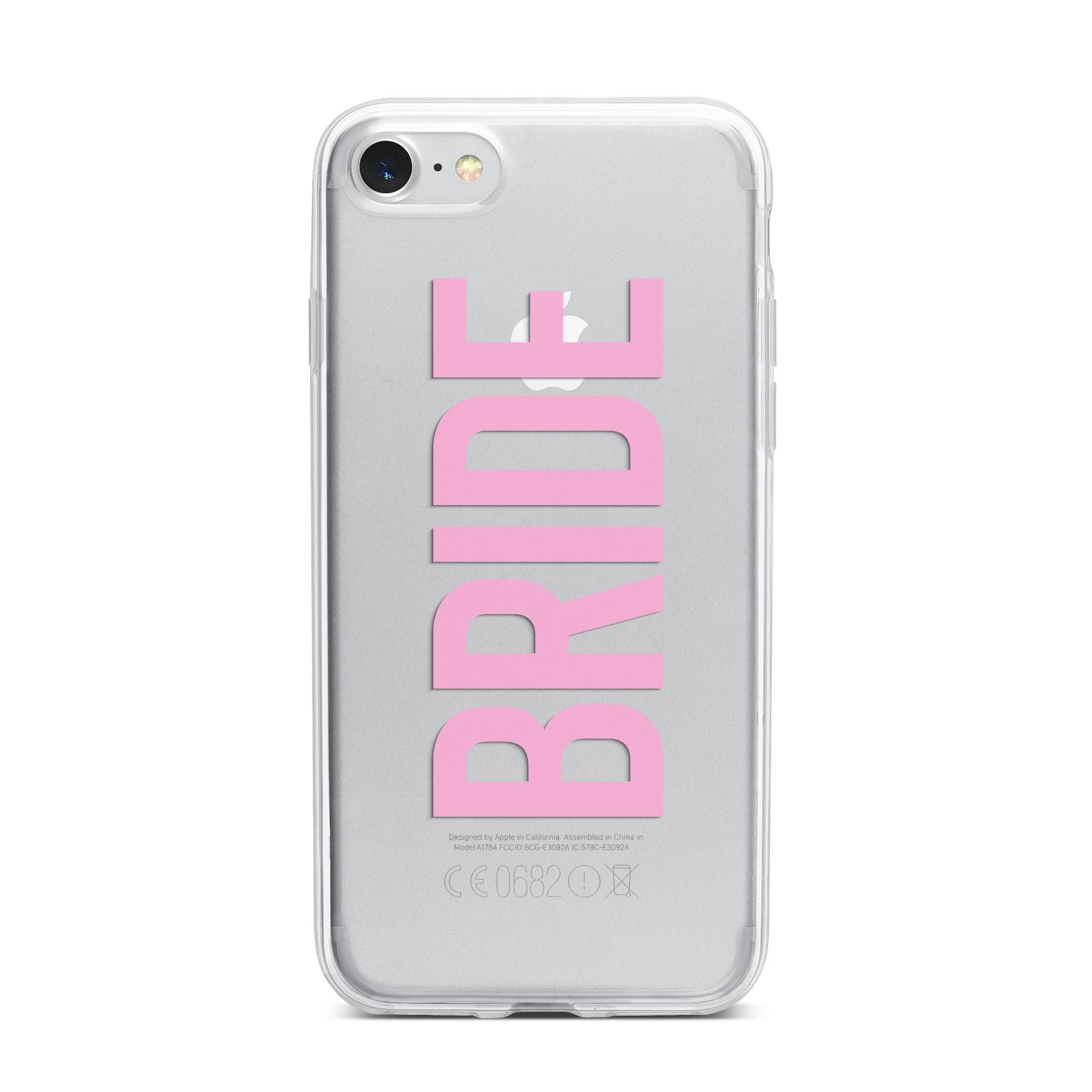 Bride Pink iPhone 7 Bumper Case on Silver iPhone