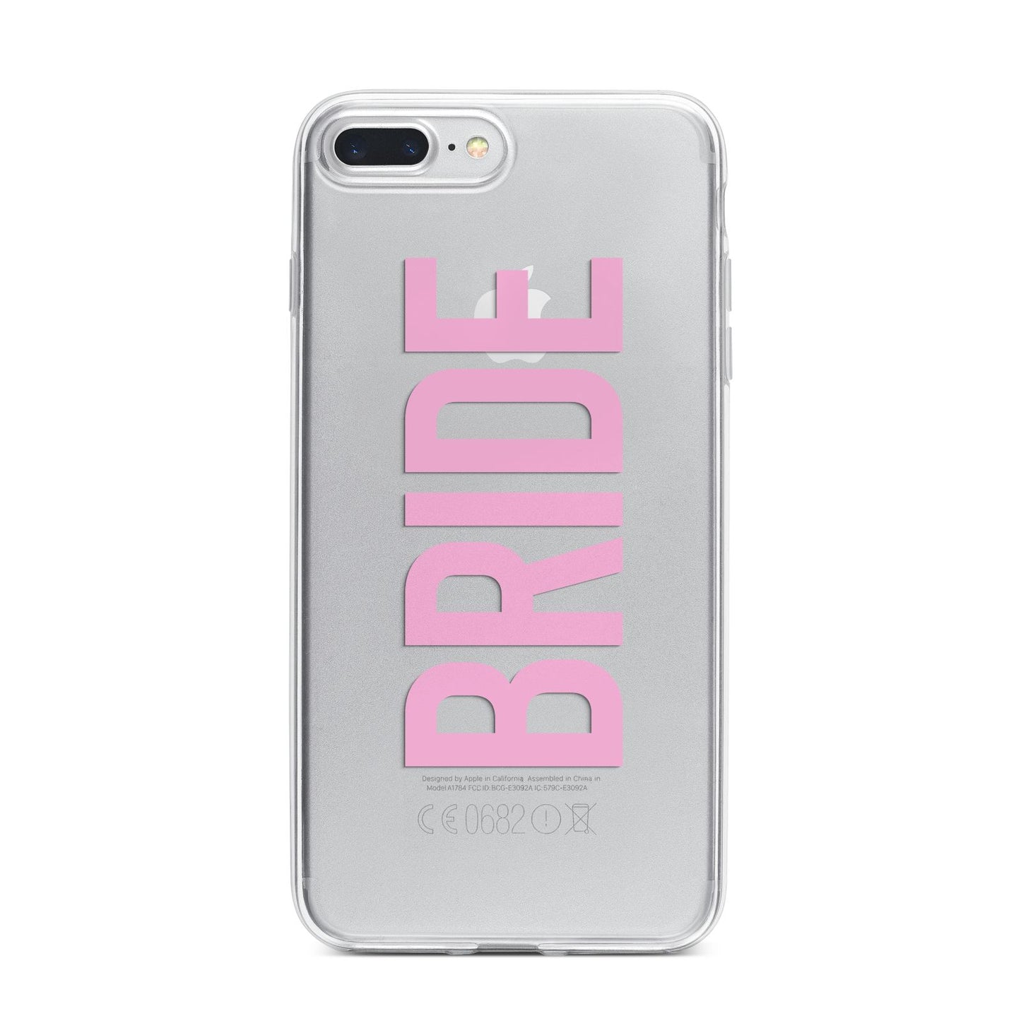 Bride Pink iPhone 7 Plus Bumper Case on Silver iPhone