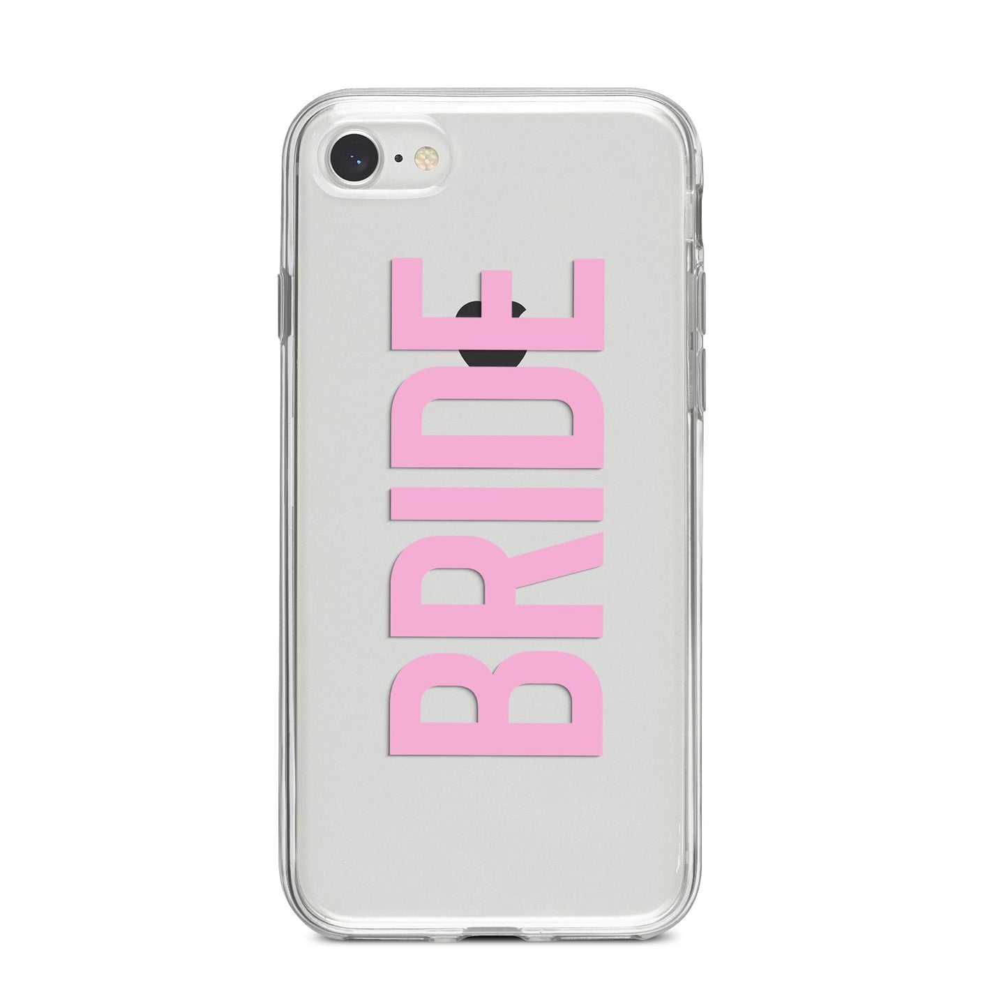 Bride Pink iPhone 8 Bumper Case on Silver iPhone