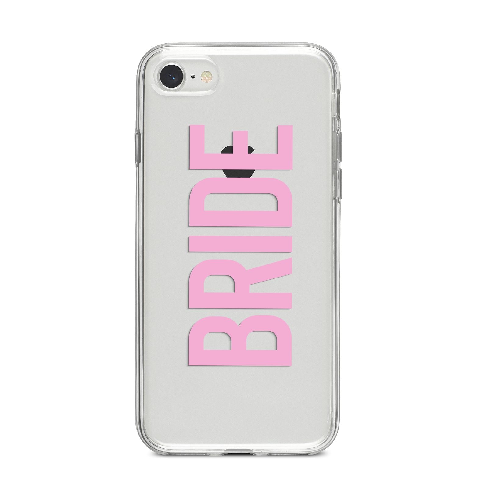 Bride Pink iPhone 8 Bumper Case on Silver iPhone