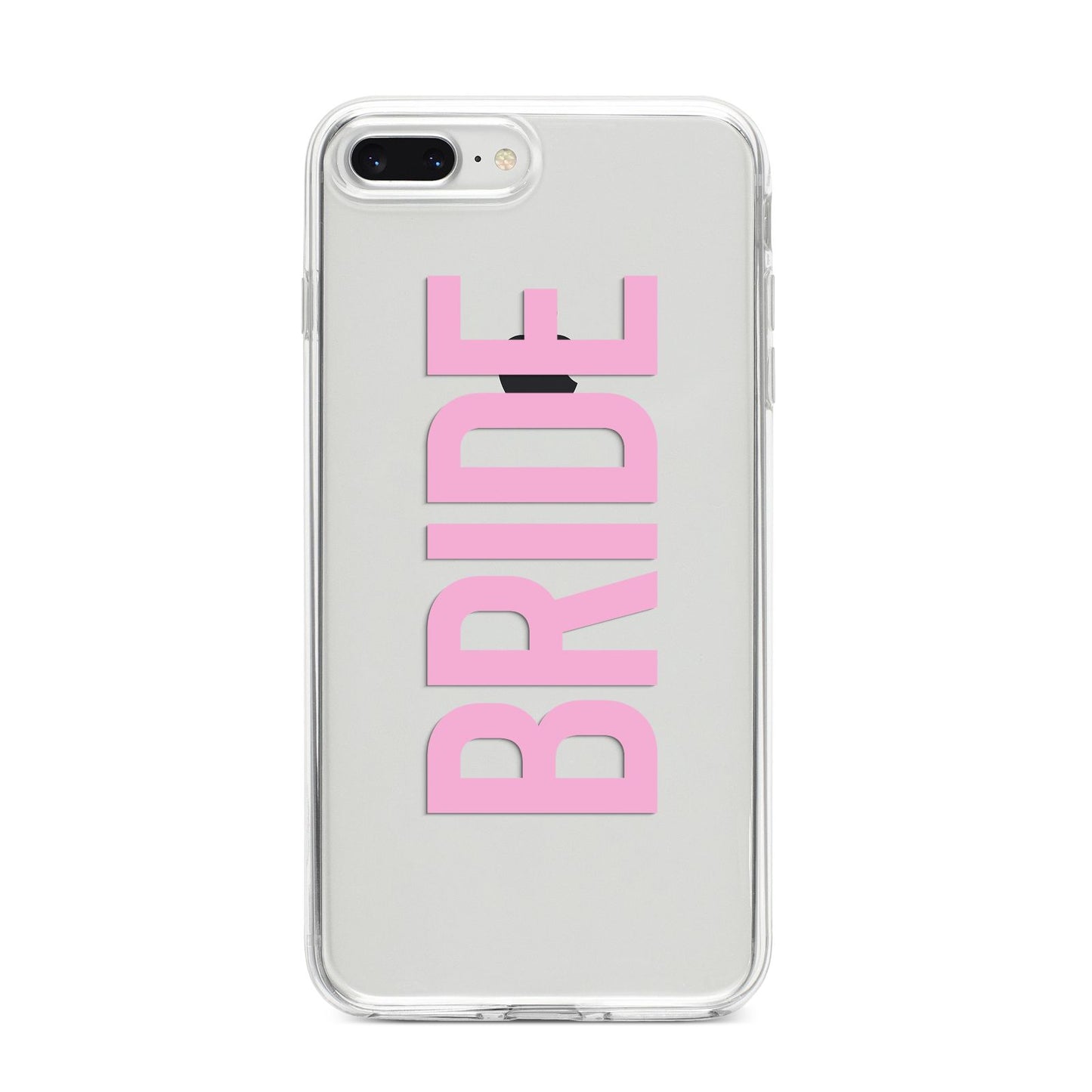 Bride Pink iPhone 8 Plus Bumper Case on Silver iPhone