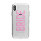 Bride Pink iPhone X Bumper Case on Silver iPhone Alternative Image 1