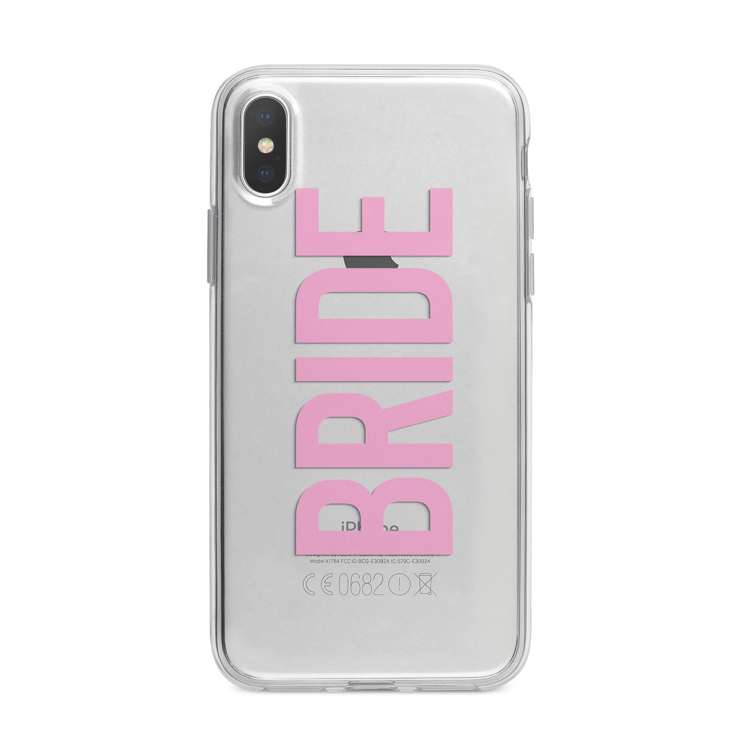 Bride Pink iPhone X Bumper Case on Silver iPhone Alternative Image 1