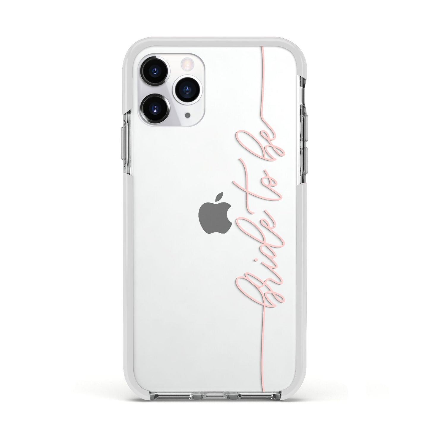 Bride To Be Apple iPhone 11 Pro in Silver with White Impact Case