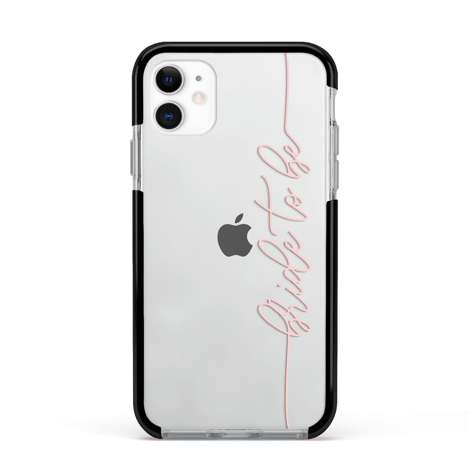 Bride To Be Apple iPhone 11 in White with Black Impact Case