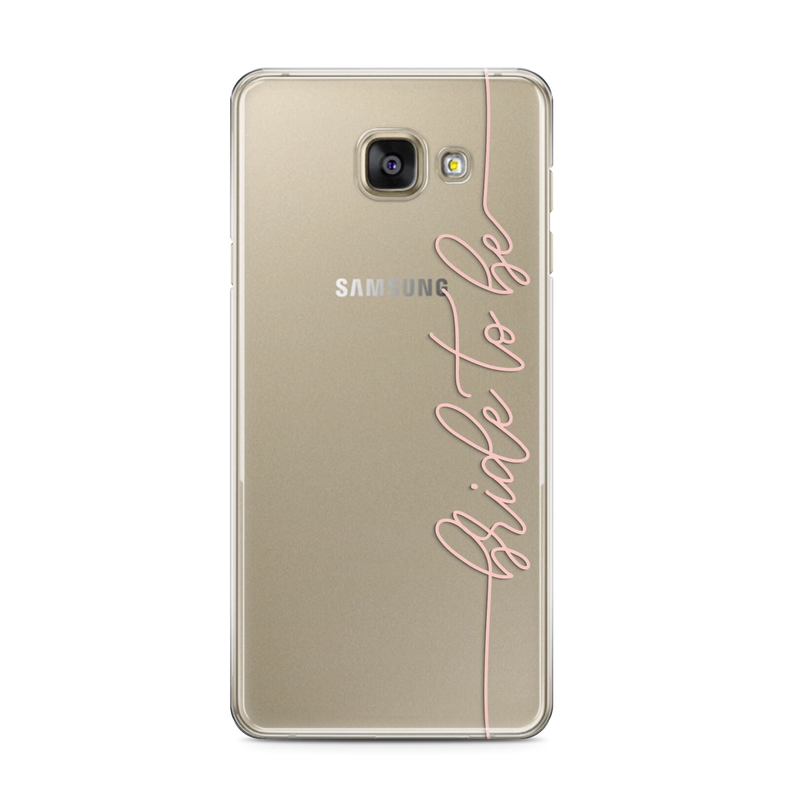 Bride To Be Samsung Galaxy A3 2016 Case on gold phone