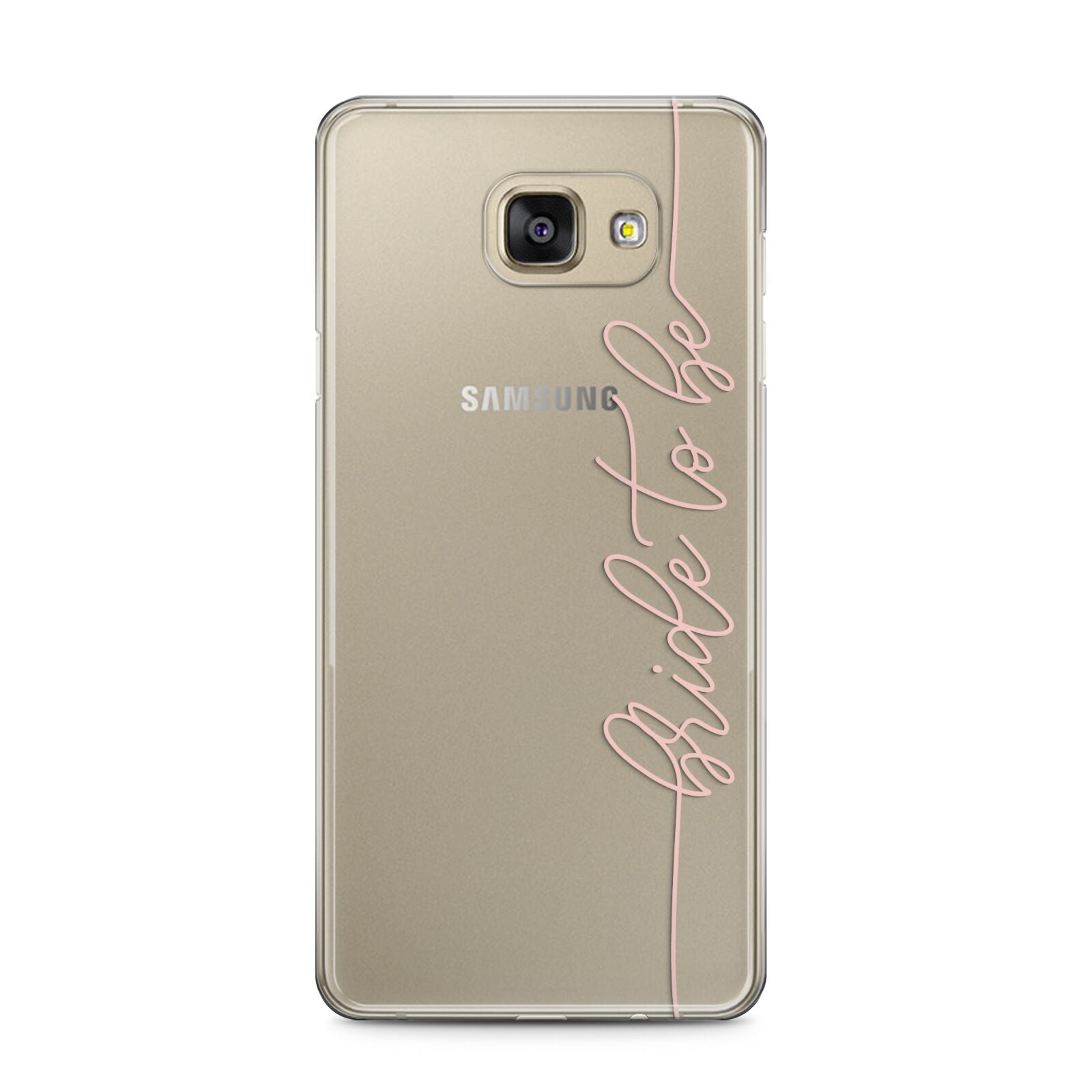 Bride To Be Samsung Galaxy A5 2016 Case on gold phone