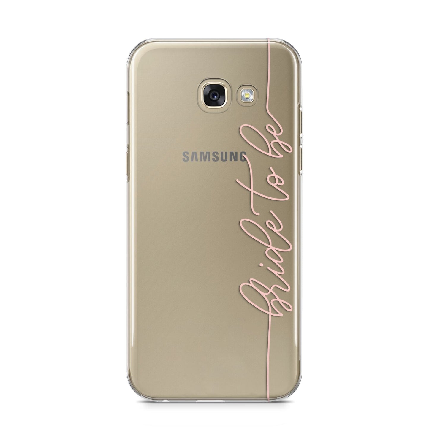 Bride To Be Samsung Galaxy A5 2017 Case on gold phone