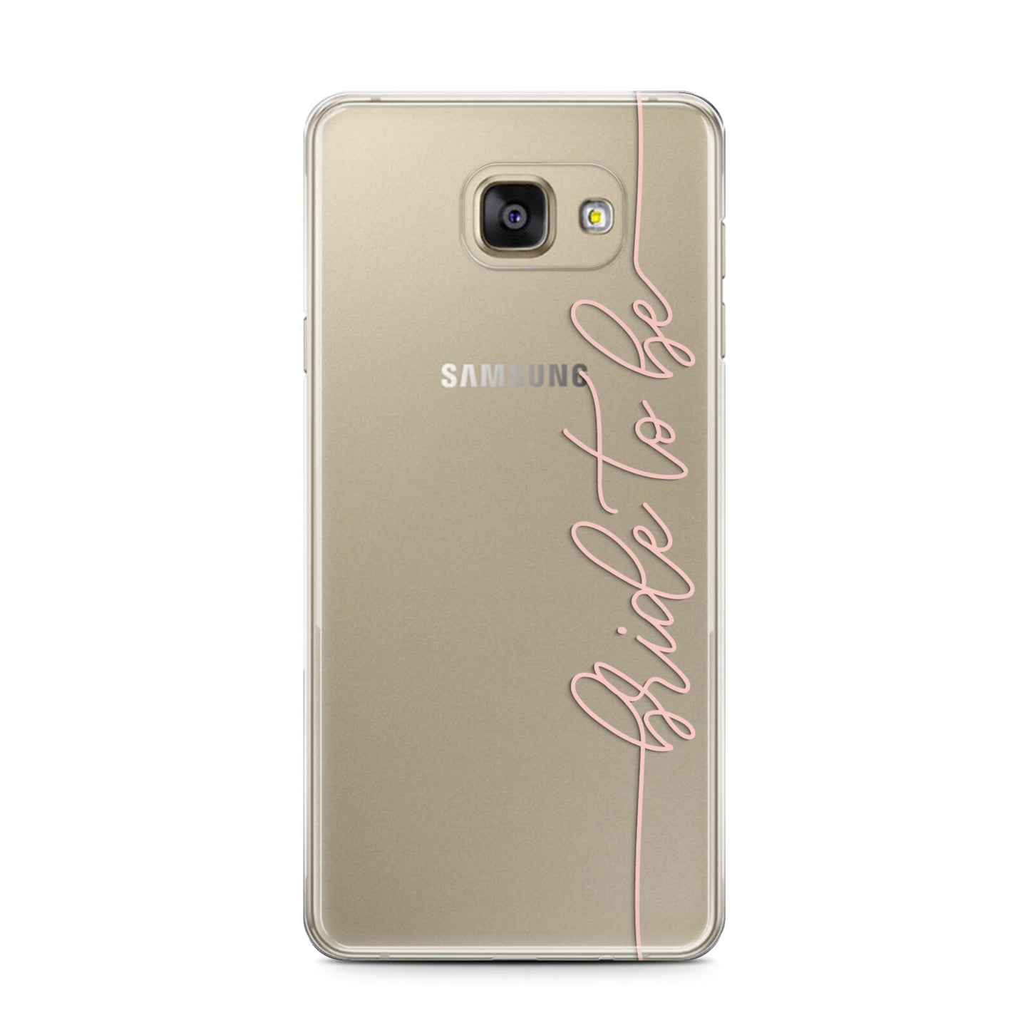Bride To Be Samsung Galaxy A7 2016 Case on gold phone