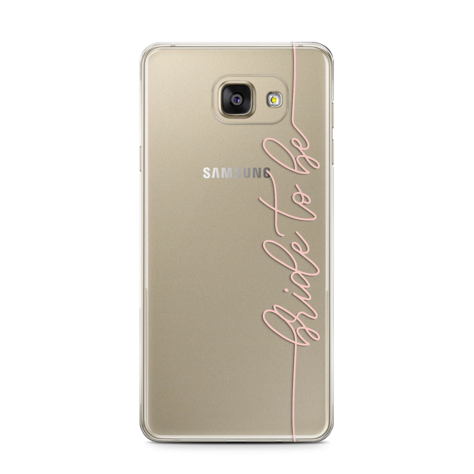 Bride To Be Samsung Galaxy A7 2016 Case on gold phone