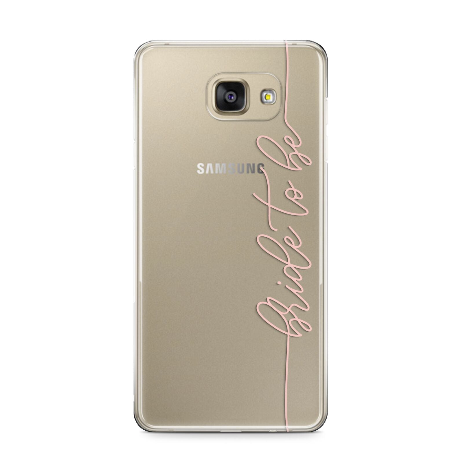 Bride To Be Samsung Galaxy A9 2016 Case on gold phone