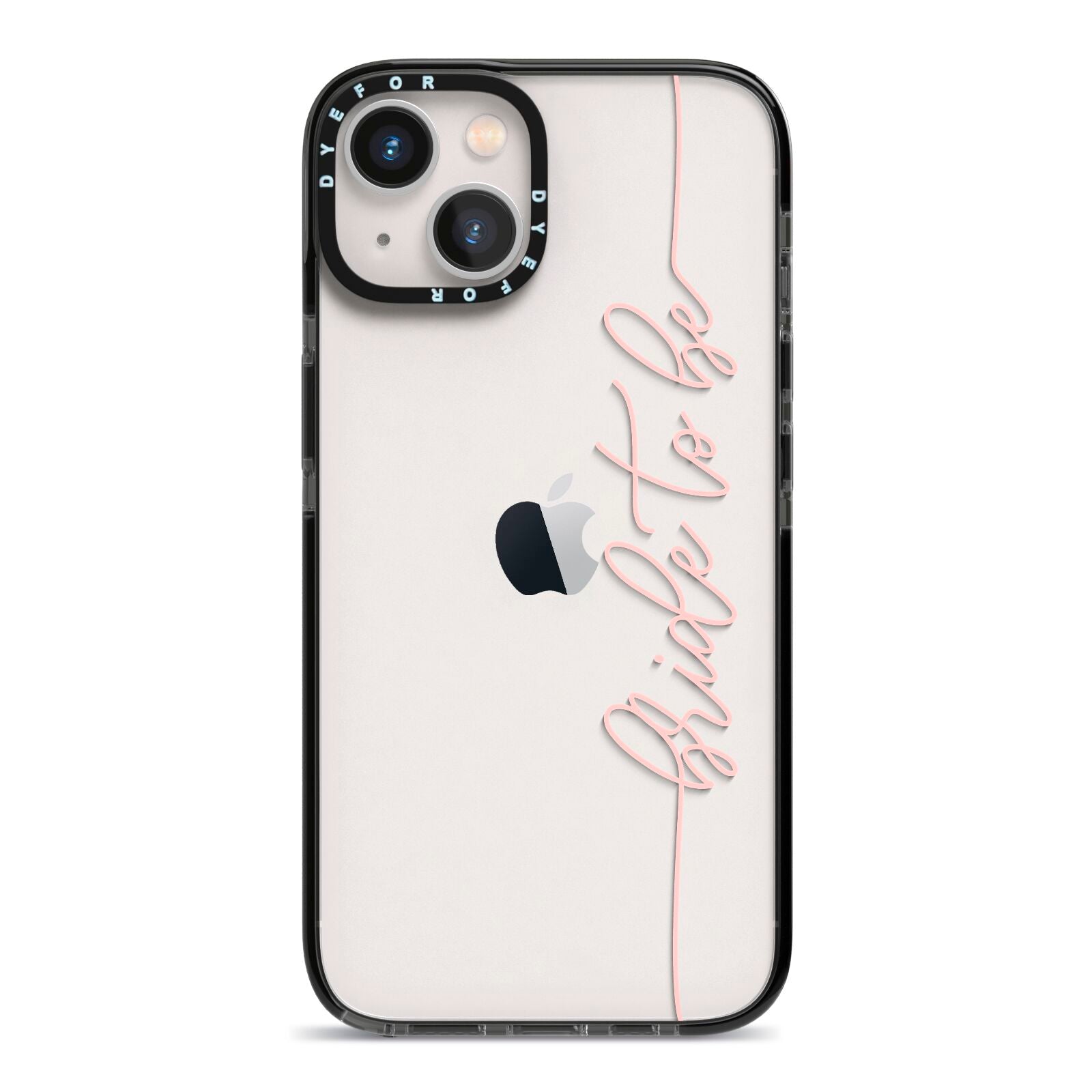 Bride To Be iPhone 13 Black Impact Case on Silver phone