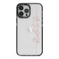 Bride To Be iPhone 13 Pro Max Black Impact Case on Silver phone