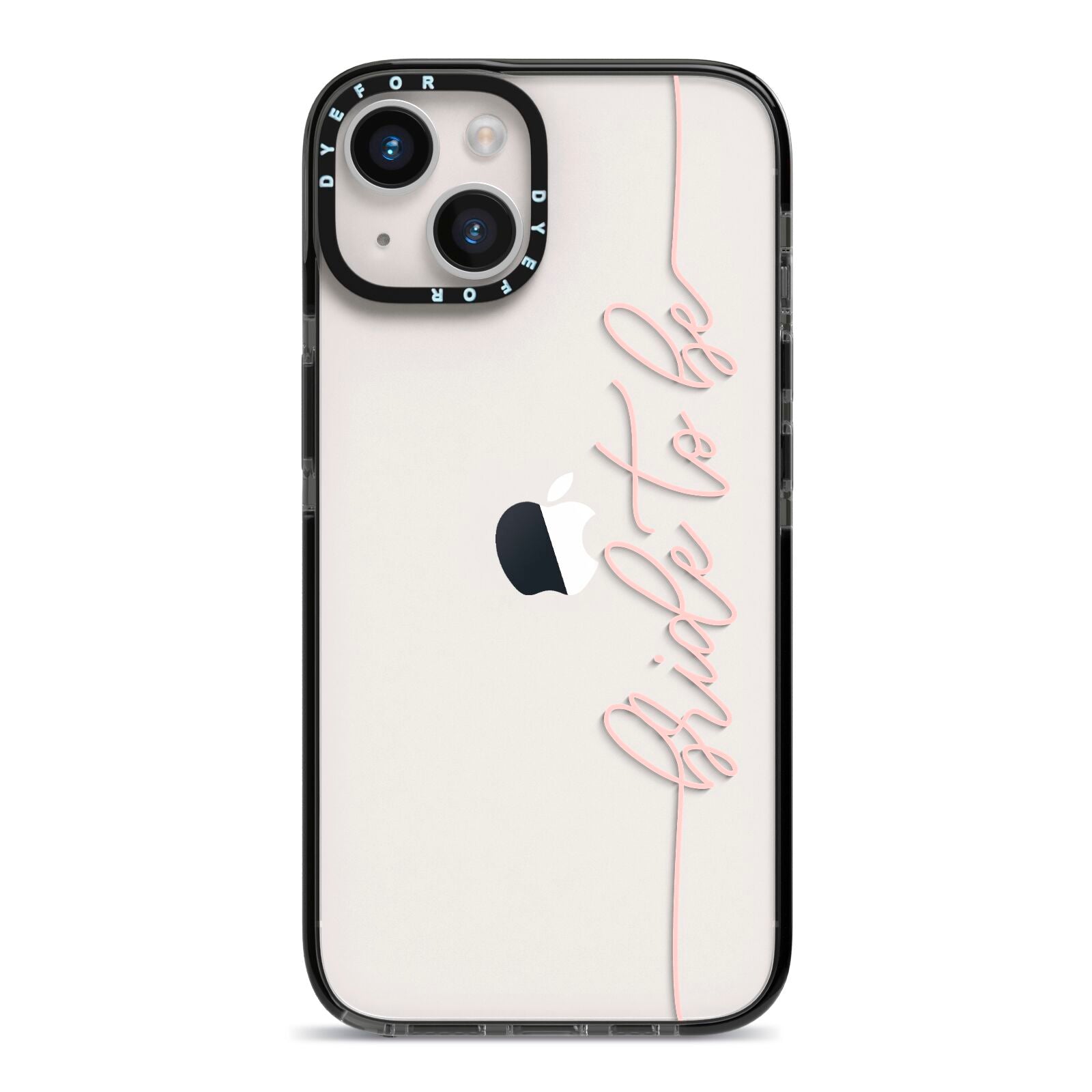 Bride To Be iPhone 14 Black Impact Case on Silver phone