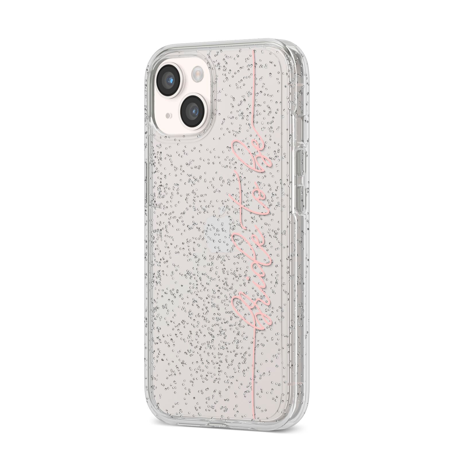 Bride To Be iPhone 14 Glitter Tough Case Starlight Angled Image