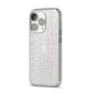 Bride To Be iPhone 14 Pro Glitter Tough Case Silver Angled Image
