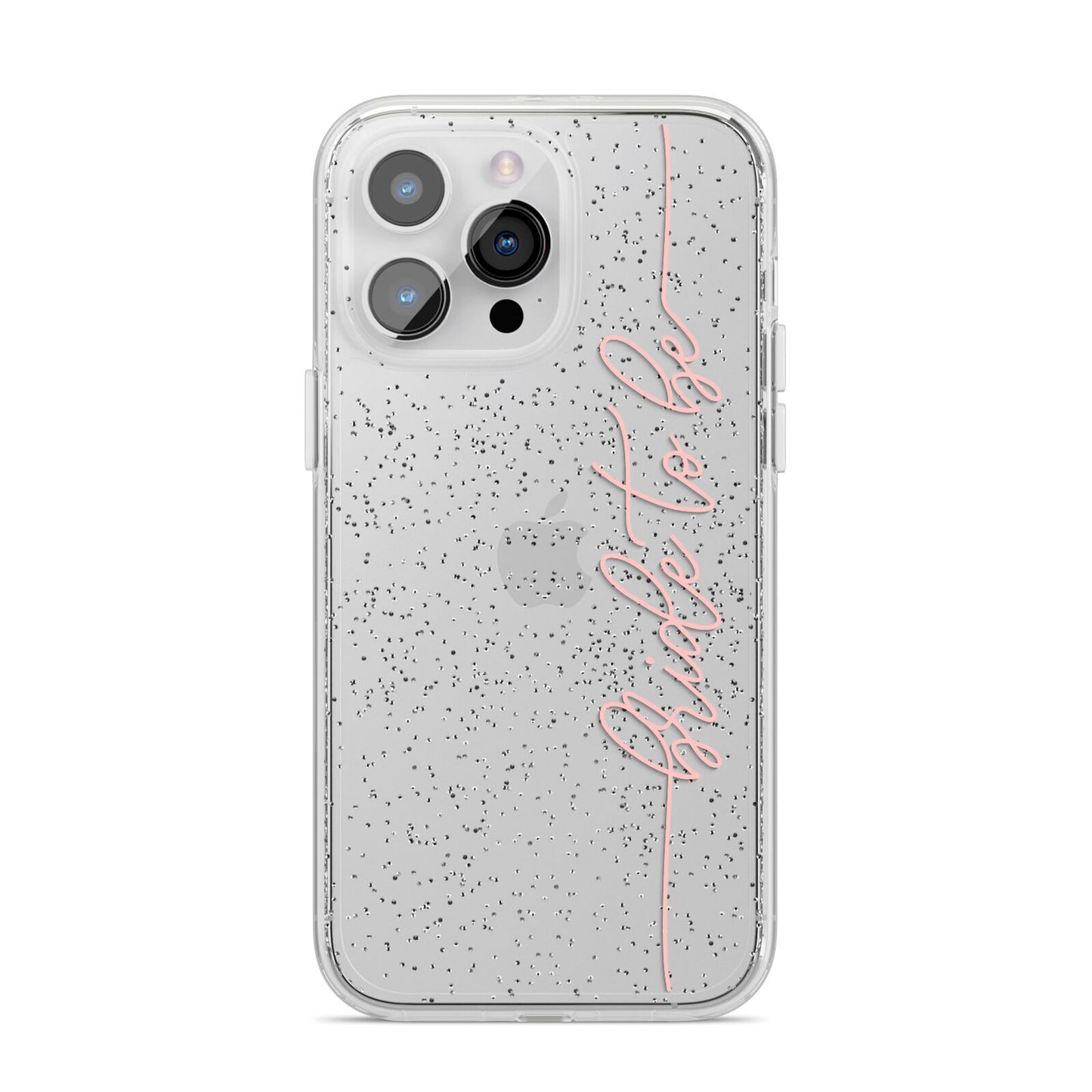 Bride To Be iPhone 14 Pro Max Glitter Tough Case Silver