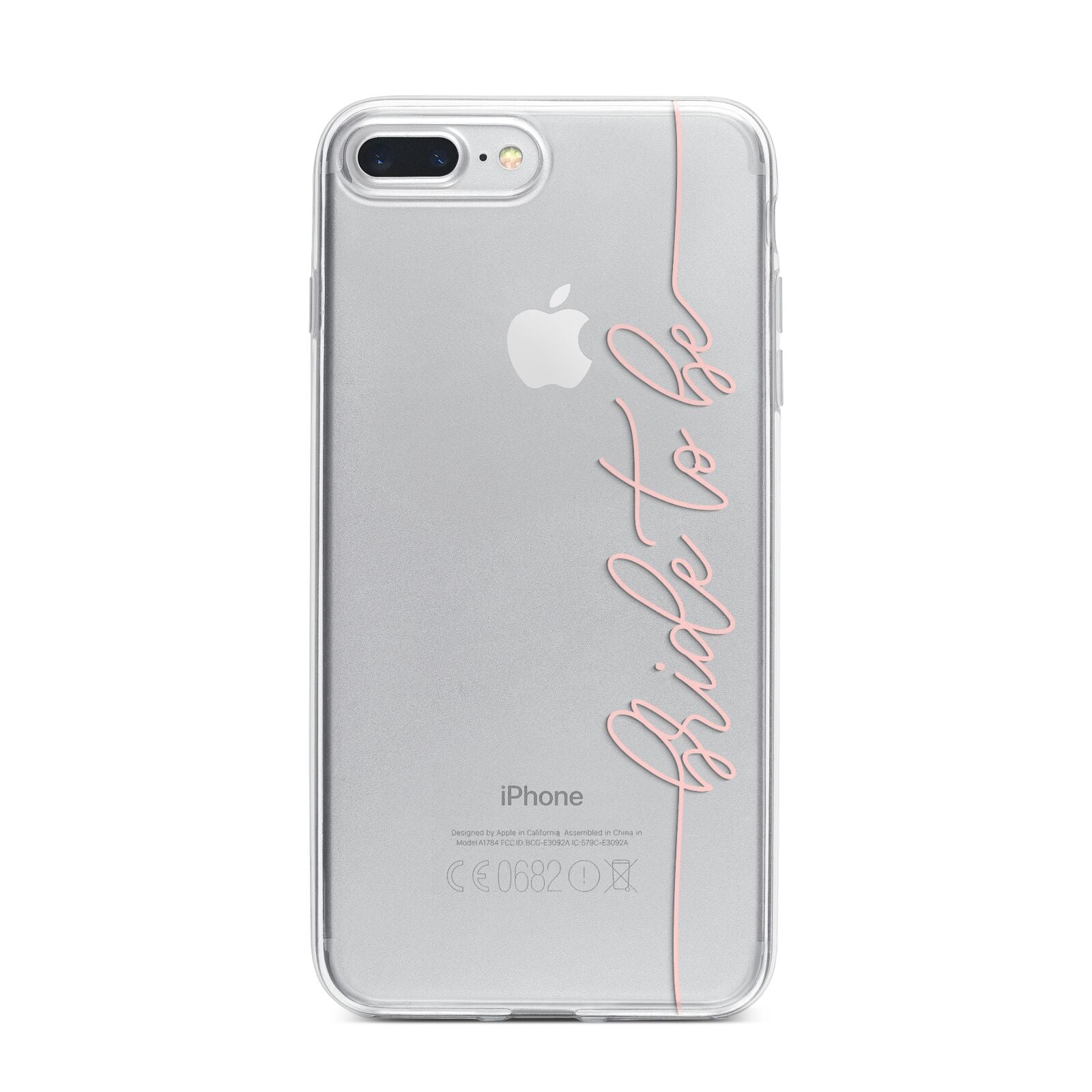 Bride To Be iPhone 7 Plus Bumper Case on Silver iPhone
