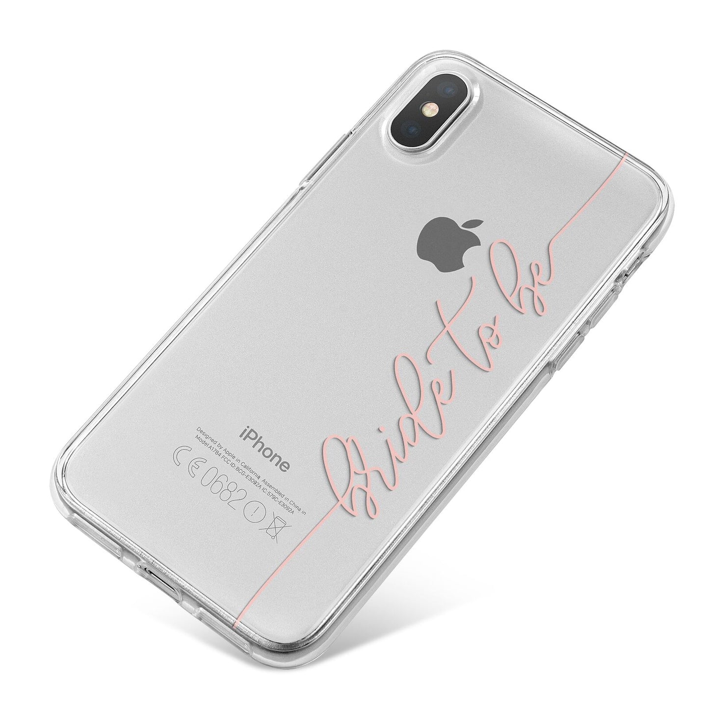 Bride To Be iPhone X Bumper Case on Silver iPhone