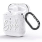 Bride Transparent AirPods Glitter Case Side Image