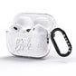 Bride Transparent AirPods Pro Glitter Case Side Image