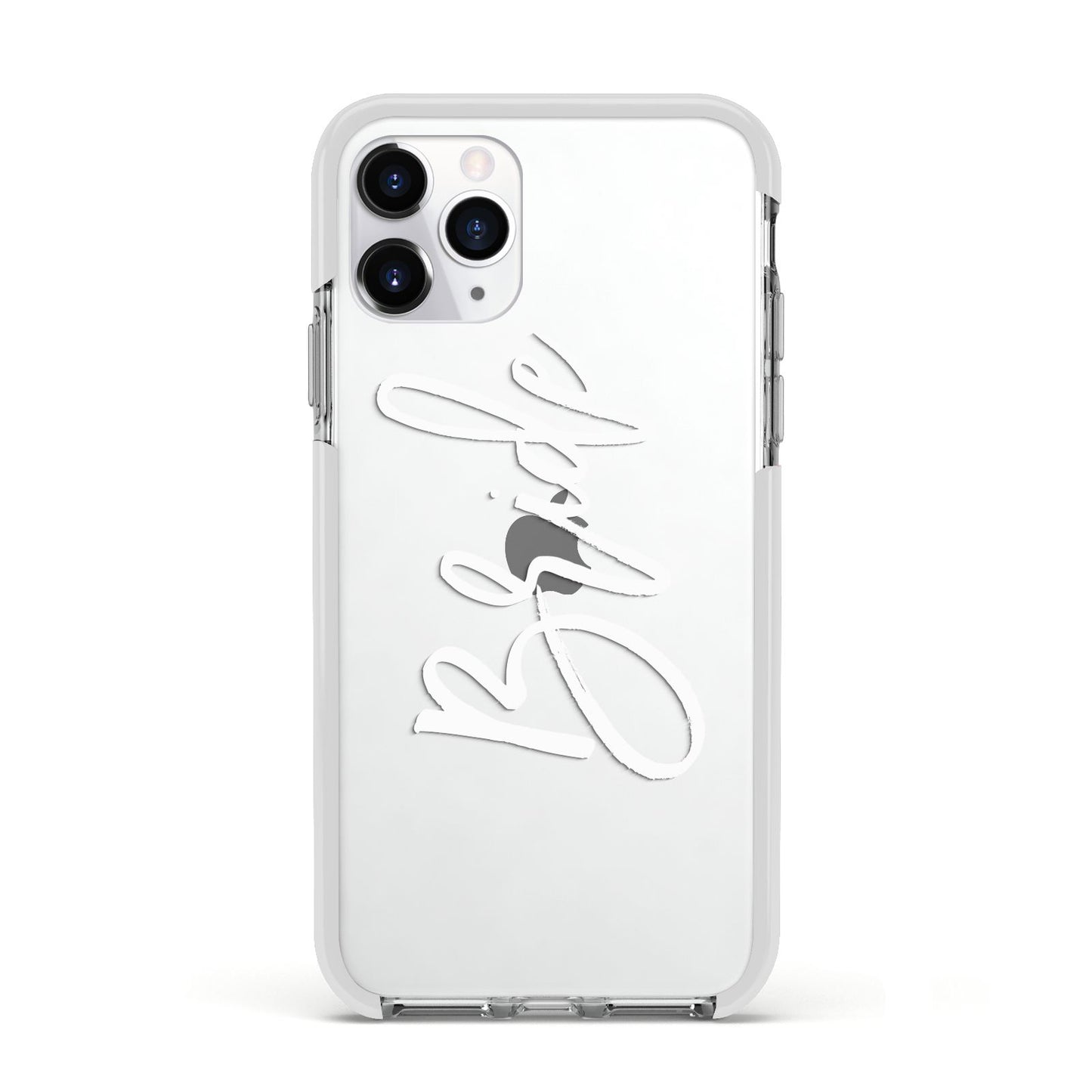 Bride Transparent Apple iPhone 11 Pro in Silver with White Impact Case
