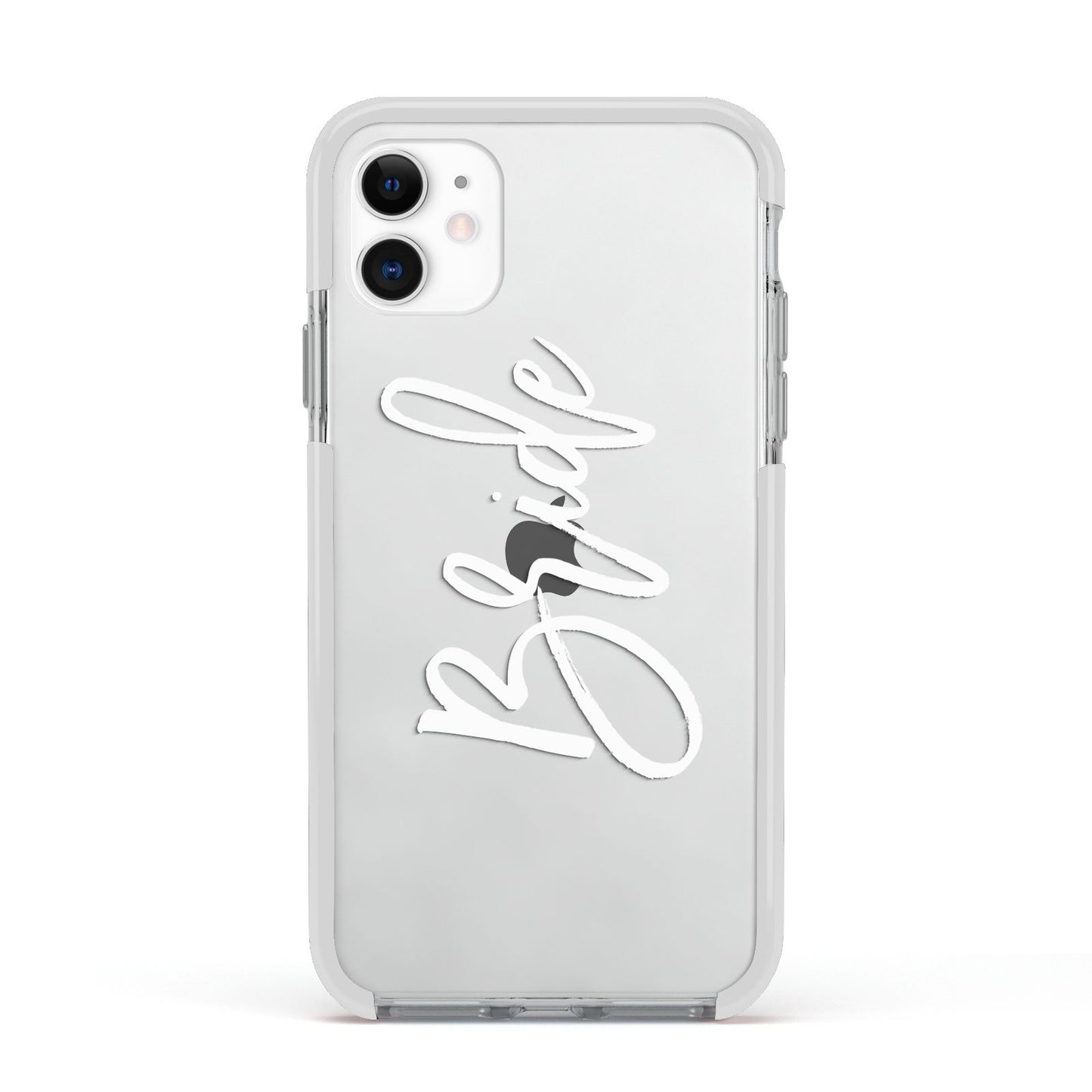 Bride Transparent Apple iPhone 11 in White with White Impact Case