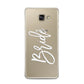 Bride Transparent Samsung Galaxy A3 2016 Case on gold phone