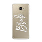Bride Transparent Samsung Galaxy A7 2016 Case on gold phone