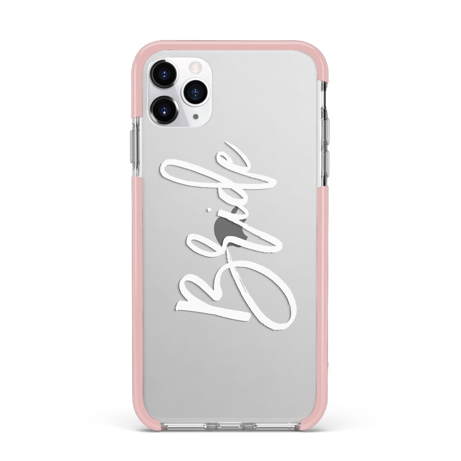 Bride Transparent iPhone 11 Pro Max Impact Pink Edge Case