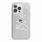 Bride Transparent iPhone 13 Pro TPU Impact Case with White Edges