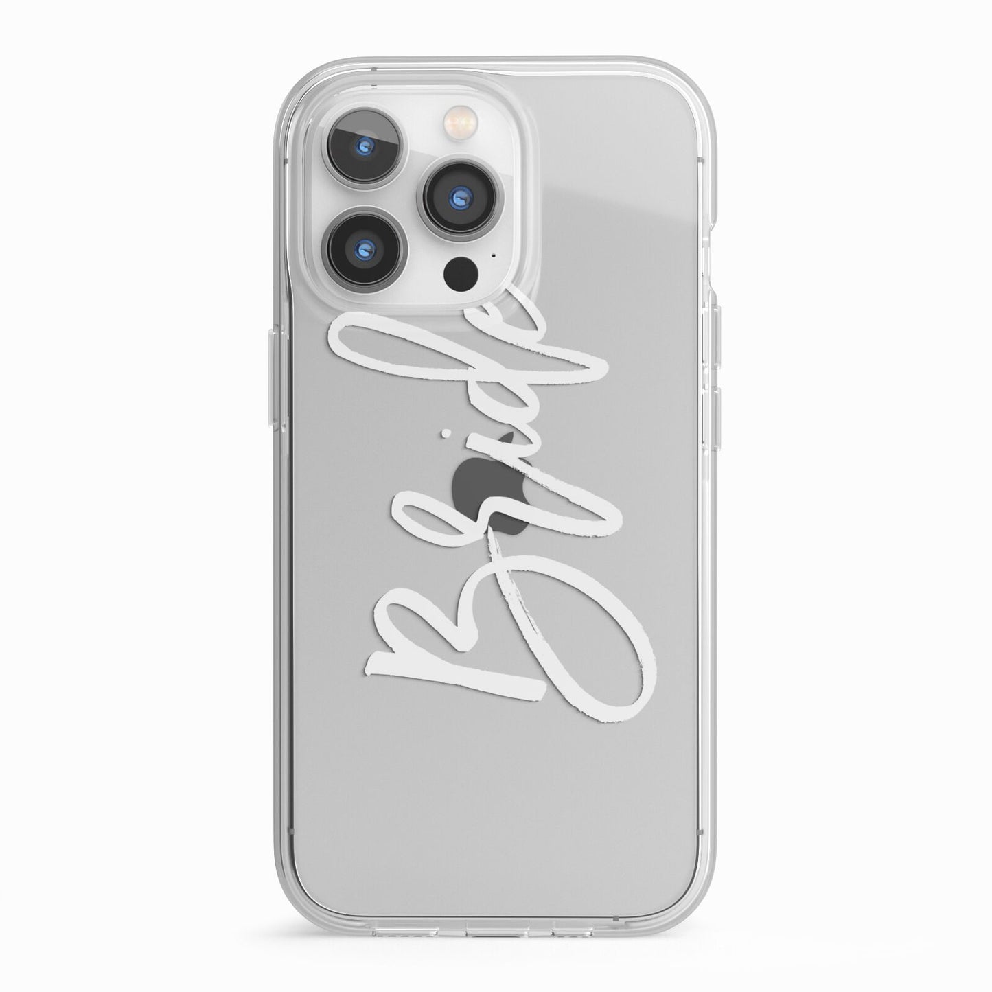Bride Transparent iPhone 13 Pro TPU Impact Case with White Edges