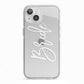 Bride Transparent iPhone 13 TPU Impact Case with White Edges