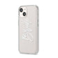Bride Transparent iPhone 14 Clear Tough Case Starlight Angled Image