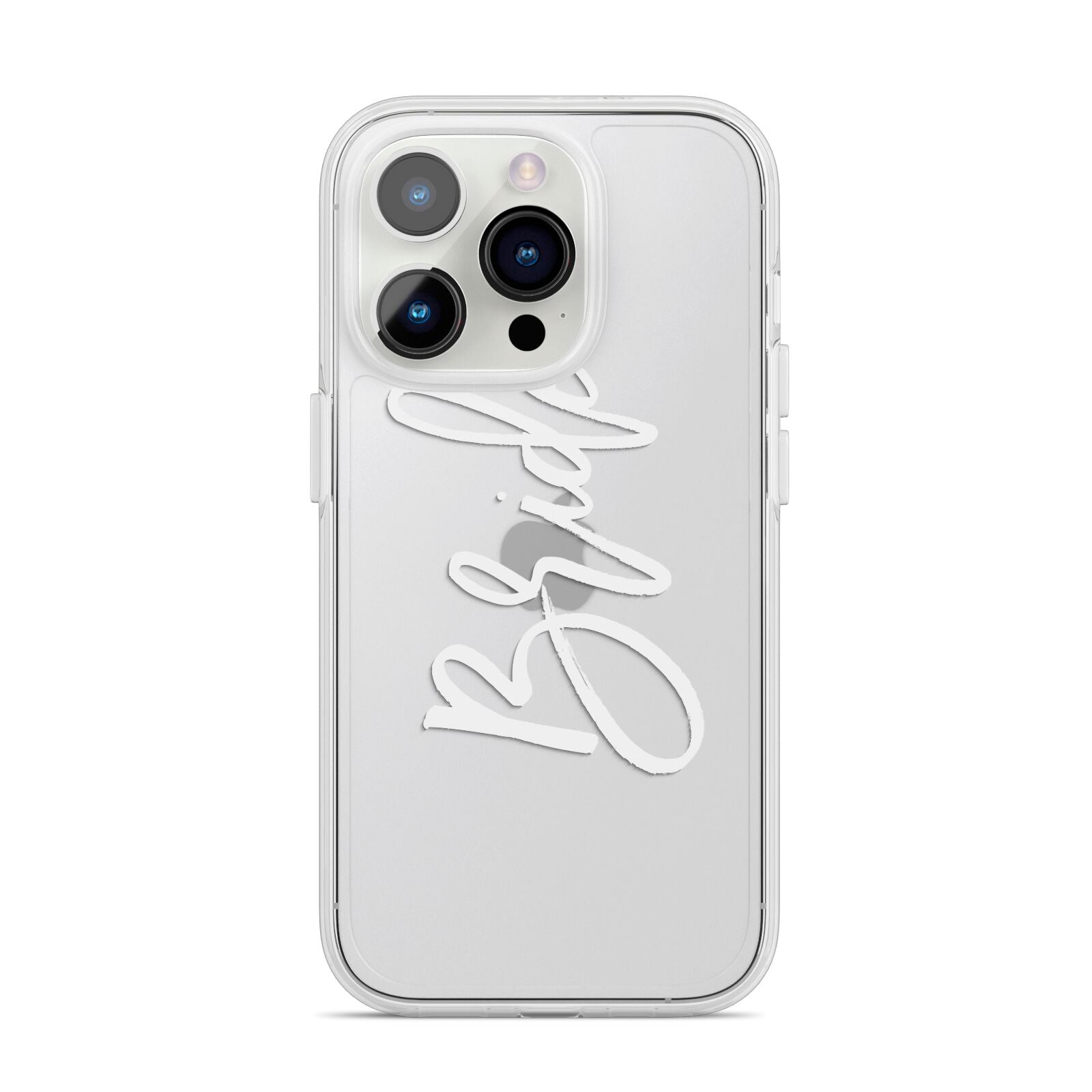 Bride Transparent iPhone 14 Pro Clear Tough Case Silver