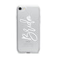 Bride Transparent iPhone 7 Bumper Case on Silver iPhone