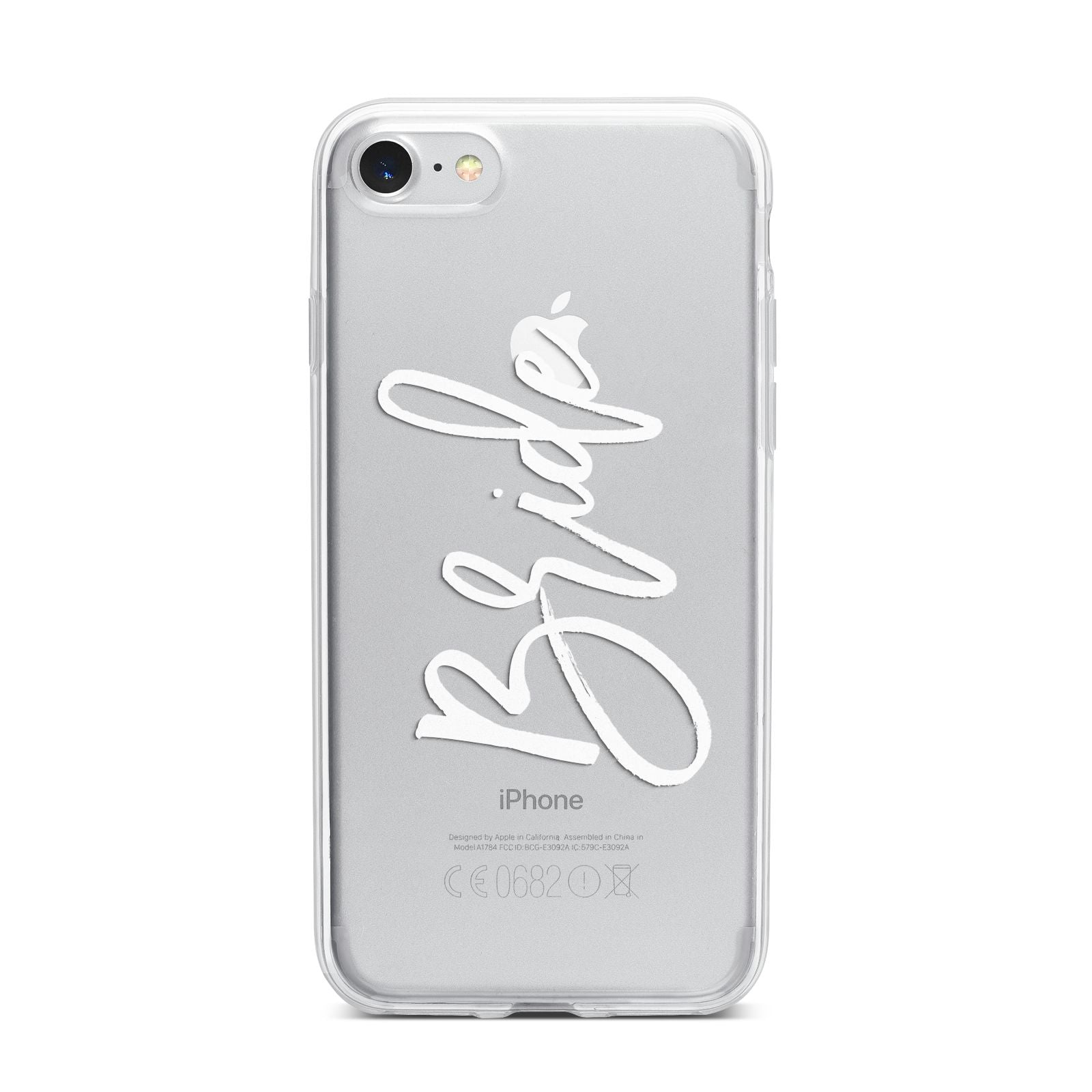 Bride Transparent iPhone 7 Bumper Case on Silver iPhone