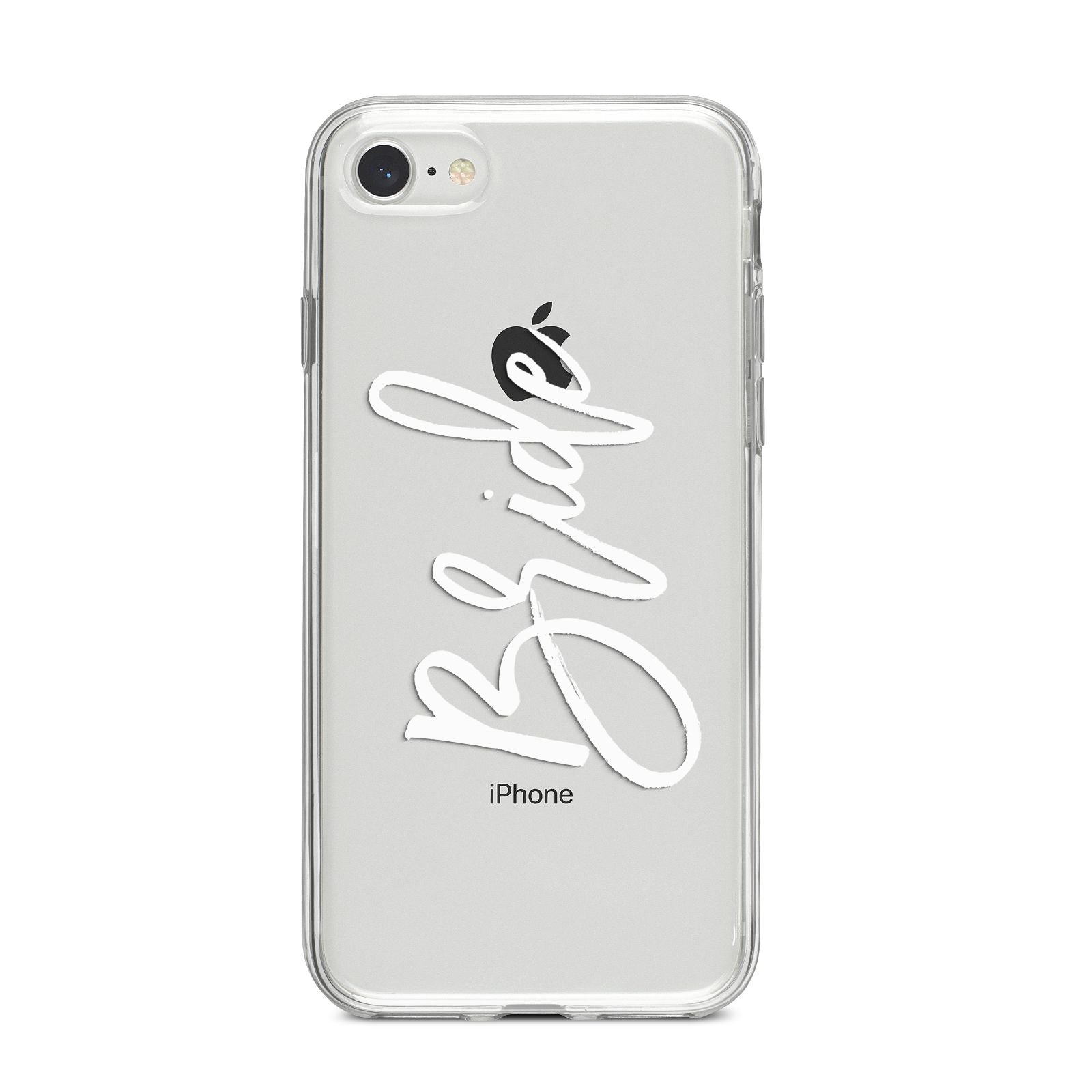 Bride Transparent iPhone 8 Bumper Case on Silver iPhone