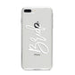 Bride Transparent iPhone 8 Plus Bumper Case on Silver iPhone