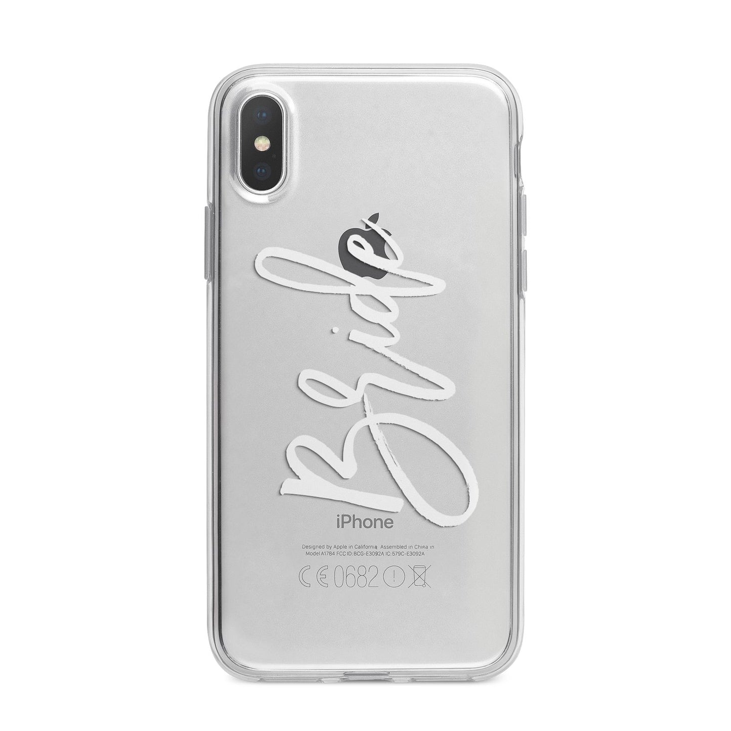 Bride Transparent iPhone X Bumper Case on Silver iPhone Alternative Image 1