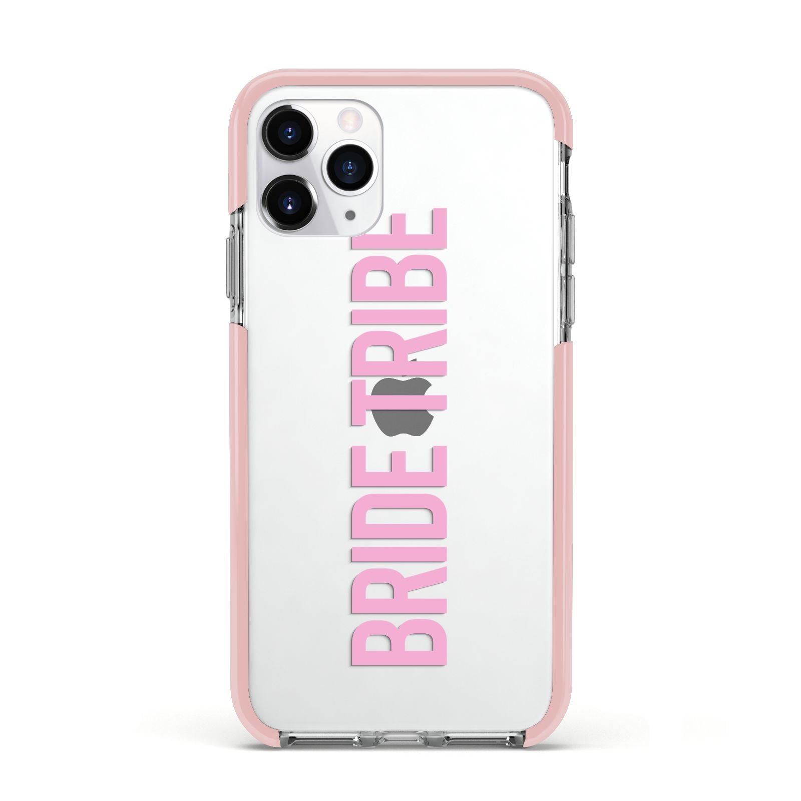 Bride Tribe Apple iPhone 11 Pro in Silver with Pink Impact Case