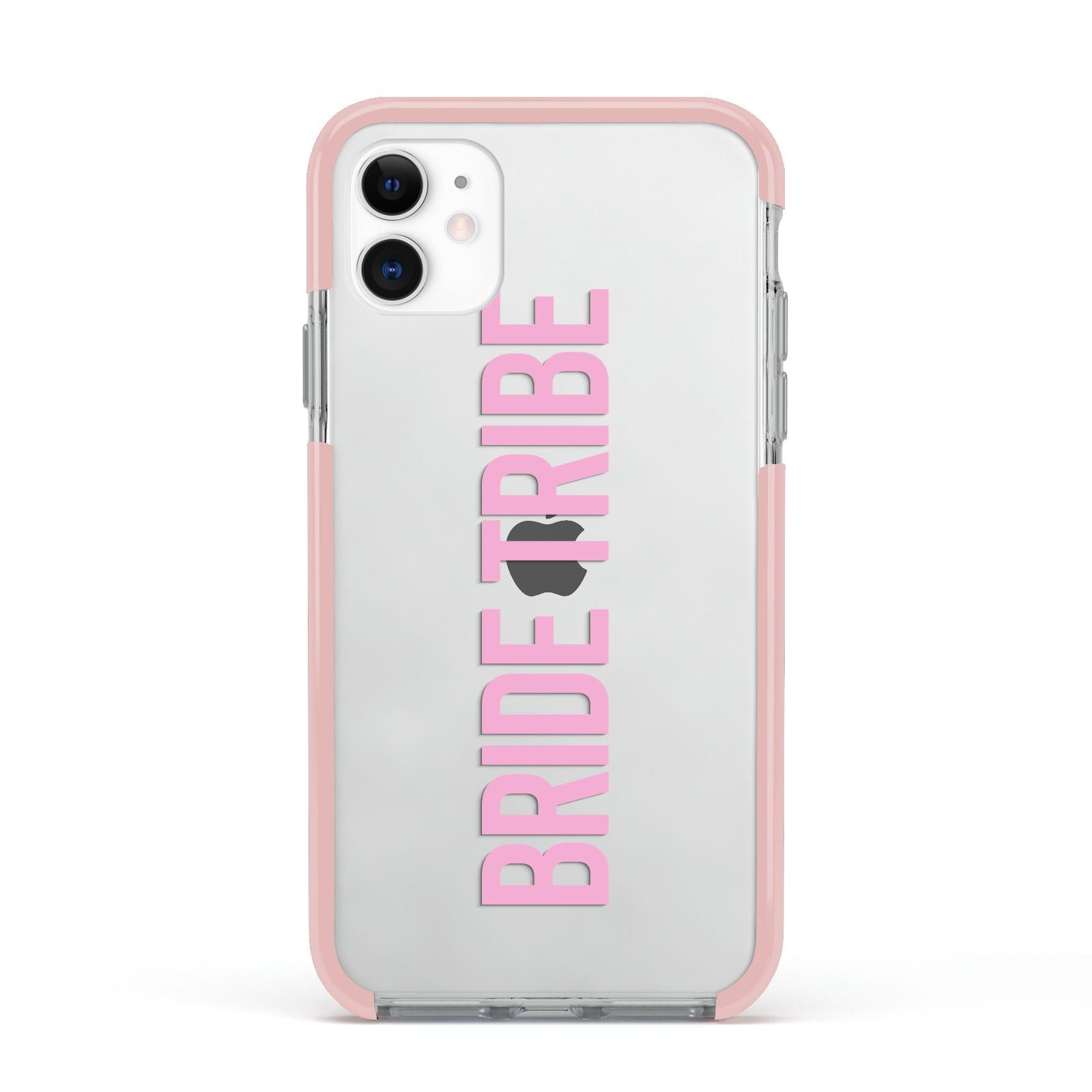 Bride Tribe Apple iPhone 11 in White with Pink Impact Case