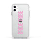 Bride Tribe Apple iPhone 11 in White with White Impact Case