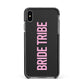 Bride Tribe Apple iPhone Xs Max Impact Case Black Edge on Black Phone