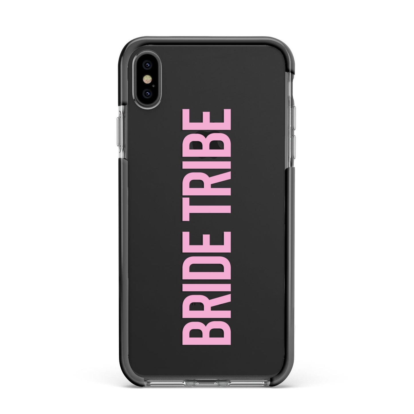Bride Tribe Apple iPhone Xs Max Impact Case Black Edge on Black Phone