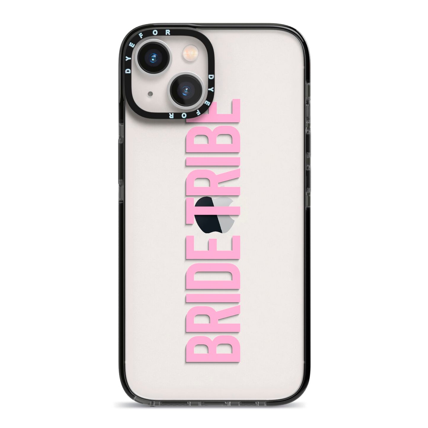 Bride Tribe iPhone 13 Black Impact Case on Silver phone