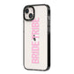 Bride Tribe iPhone 14 Plus Black Impact Case Side Angle on Silver phone