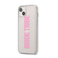 Bride Tribe iPhone 14 Plus Clear Tough Case Starlight Angled Image