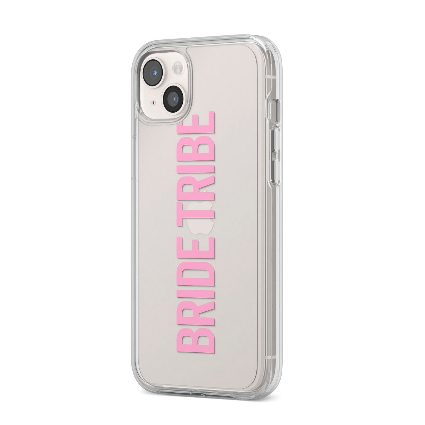 Bride Tribe iPhone 14 Plus Clear Tough Case Starlight Angled Image